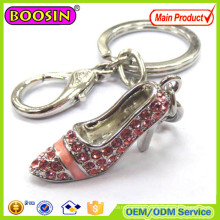 Sexy Metal Alloy Rhinestone High Heel Shoe Keychain